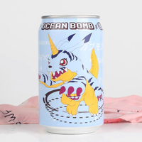 Ocean Bombs Collection Edition Rasa Delima dan Blueberry Minuman Bersoda Air Berkarbonasi 330ml