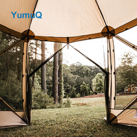 YumuQ auvent extérieur Miracle écran brise moustique maille espace mobile Capsule maison Hub tente