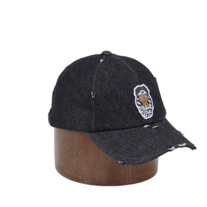 Casquette de baseball en jean personnalisée avec logo brodé, style américain, tissu imperméable, visière incurvée, imprimée, pour homme, tendance, vente en gros - Product Image 3