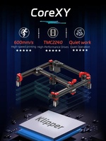 SIBOOR VORON 2.4 R2 Kit Printer 3D 300x30 0mm/350x350mm dengan pilihan warna-warni bagian cetak ABS