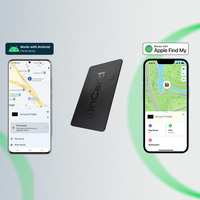 Carte de localisation intelligente Find My pour clés, compatible iOS, avec fonction de suivi mondial des composants électroniques en plastique