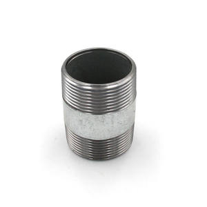 تركيبات حلمة نصف أنبوب من الفولاذ الكربوني سباك حلمة سوداء قابلة للطرق ، - Product Image 3