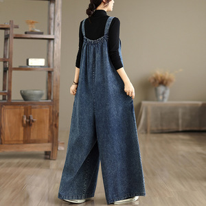 Autunno 2026 - Nuovi Salopette in Stile Retrò Vestibilità Ampia per Effetto Snellente - Pantaloni in Denim con Cintura - Product Image 2