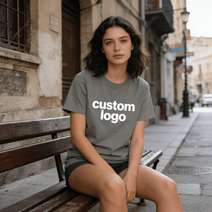 Camisetas de Manga Corta para Hombre, Estilo Urbano, 100% Algodón, Transpirables, con Logotipo Personalizado - Product Image 4