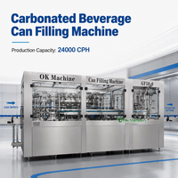 Machine de remplissage automatique de canettes de boissons gazeuses W017 24000CPH en acier inoxydable pour ligne de production de boissons