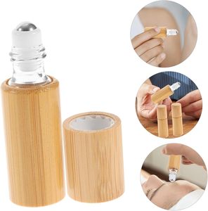 ขวดน้ำมันหอมระเหยแบบม้วนขนาด10มล. พร้อมฝาไม้ไผ่ - Product Image 4