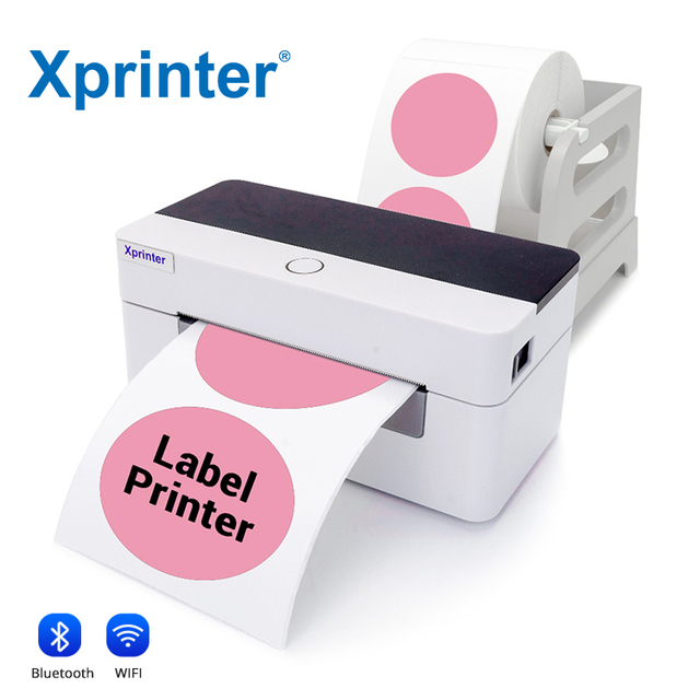 Xprinter XP-D463B 20-100mm 4inch Black USB Desktop Thermal Sticker Label Printer Logistics Android Compatible Cheap Linux Stock
