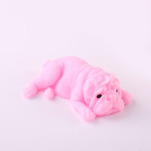 SIHE Classic Soft Squeeze Bulldog Shaped Plastic Fidget Ornament Lying Dog Stress Relief Decor - Product Image 6