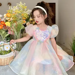 Hot Stylish baby dresses girl princess dress wedding dress bal kids clothing pullover Lace winter winter baby wear Party Wear US