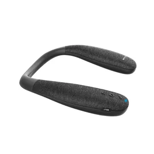 새로운 휴대용 매달려 목 착용 방수 스피커 충전식 귀 무료 무선 마이크 BT 스피커 야외