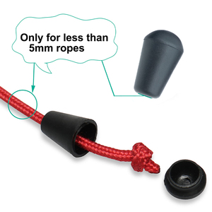 Factory Custom Kunststoff Cord Lock <span class=keywords><strong>Wind</strong></span> mantel Kunststoff Seil Ende Stopper End abdeckung Glocken ende für Kleidung - Product Image 2
