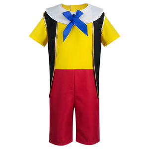 Disfraz de Pinocchio para niños, traje para actuación en escenario de Halloween con accesorio de nariz larga, talla Xs a Xxxl - Product Image 5