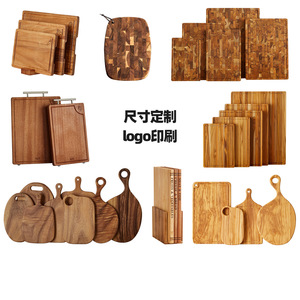 เขียงไม้กระถินทรงสี่เหลี่ยมพร้อมหูจับรูปหัวใจสำหรับหั่นอาหารในครัว - Product Image 3