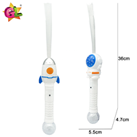 Produit Tendance 2026 : Baguette Lumineuse Astronaute à Fibre Optique avec Jouet Navette Spatiale en Plastique, Jouets Lumineux LED pour Filles 2026