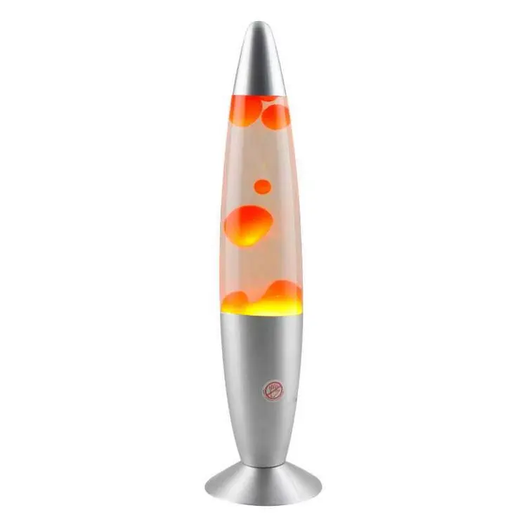 indoor portable luminaire desk decor night lights innovative modern diy orange tall rocket glitter mini lava lamp