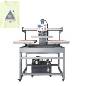Presse à Chaud Automatique à Double Plateau Pneumatique Coulissant Hautement Pressurisé pour T-shirts avec Chauffage Hydraulique - Product Image 1