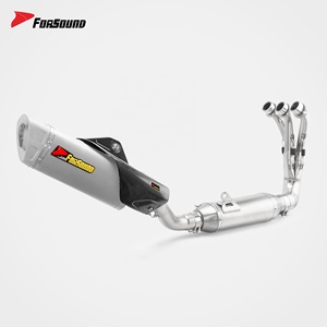 Système d'échappement complet en fibre de carbone Forsound prêt à être expédié, style MotoGP pour Yamaha FZ-09, prix de gros - Product Image 5