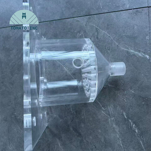 Tubo de acrílico PMMA industrial TOMATO Lucite con brida, para mecanizado CNC y procesamiento de roscas de precisión, tubo de acrílico personalizado - Product Image 4