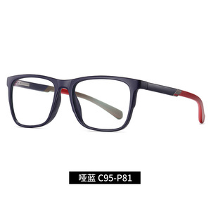 새로운 안티 블루 라이트 안경 Tr90 남성용 평면 안경 프레임 스프링 다리 컴퓨터 안티 블루 라이트 안경 - Product Image 6