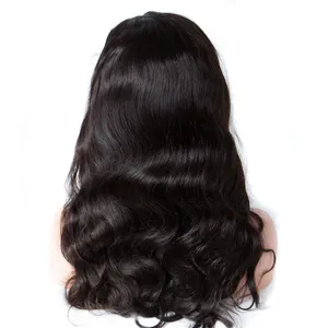 100% Vigin Echthaar Perücke Spitze Free Part Lace Front Perücke für schwarze Frauen Body Wave, Echthaar Perücken