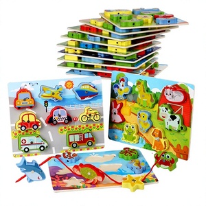Juguete Educativo de Madera con Rompecabezas Magnético de Pesca, con Formas de Animales, Autos, Océano y Granja, para Niños de 2 a 4 Años - Product Image 4