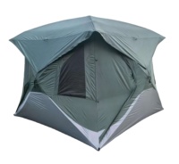 Tente de camping familiale grande capacité, une chambre, en tissu Oxford 600D imperméable, avec poteaux en fibre de verre, ouverture rapide, utilisation quatre saisons en extérieur