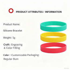 Yifan kabartmalı kişiselleştirilmiş tasarım Logo festivali hediyeler özel erkek dört mevsim promosyon olaylar bilekliği - Product Image 4