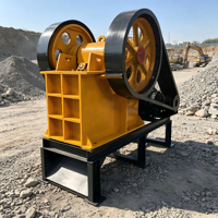 Concasseur à mâchoires RongHe PE150*250 avec moteur AC et roulement pour l'extraction de pierres, de minerai, de galets, de quartz, d'agrégats de carrière et de calcaire