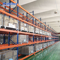 Cages de stockage en treillis métallique pour entrepôt, capacité de charge 1000 kg, électrogalvanisées, pour rayonnages à palettes - Vente chaude