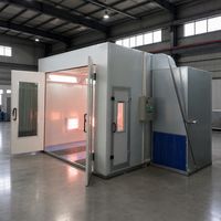 Vente directe usine : Cabines de peinture automobiles au gaz naturel Elite 43 kW 80 ° Cabine de peinture automobile haute performance C Baking Paint Booth