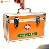 Trousse de premiers secours d'urgence personnalisée, boîte de rangement en aluminium pour médicaments, sacs médicaux superposés, boîte de rangement vide pour médicaments