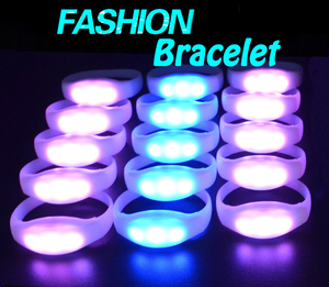 กำไลข้อมือซิลิโคน LED แบบกำหนดโลโก้เองได้ สำหรับงานปาร์ตี้ ตอบสนองต่อเสียงเพลง  กำไลข้อมือ LED RFID ตอบสนองต่อการเคลื่อนไหวสำหรับคอนเสิร์ต - Product Image 2