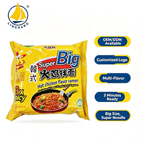 Fideos Instantáneos Secos con Sabor a Pollo Picante Coreano Halal al por Mayor, OEM/ODM, Etiqueta Privada Personalizada - Product Image 1