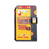 Zelfbedieningsautomaat voor vers fruit, appelmix sap, 100% puur gemengd sap