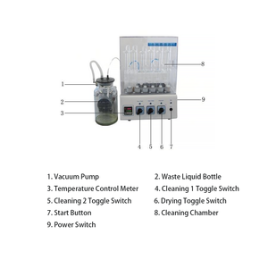 Limpiador de Viscosímetros Automático Multifunción para Tubos <span class=keywords><strong>Ostwald</strong></span> y Ubbelohde con Bomba de Vacío Sin Aceite y Función de Secado - Product Image 3