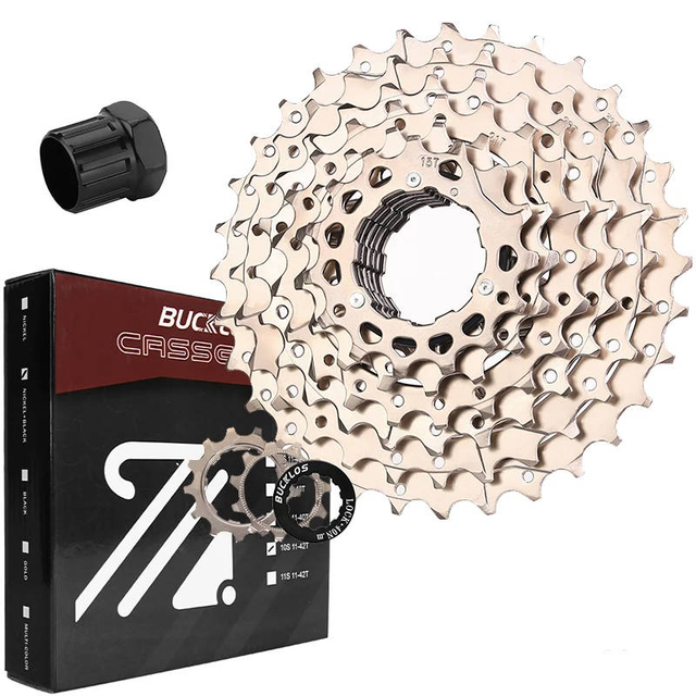 OEM/ODM BUCKLOS Ultralight Bicycle Cassette 8/9/10/11 Speed Road Bike Cassette 8V 9V 10V 11V Freewheel Gravel Cycling HG System