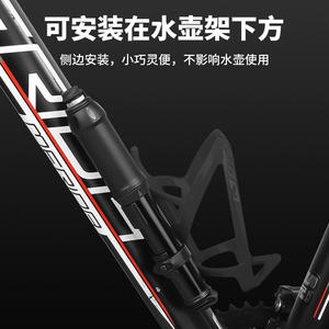 Bomba de bicicleta de aleación de aluminio, adaptador de válvula convertible de alta presión de 27 cm, color negro, 2218DQT - Product Image 3