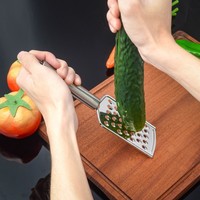 Ensemble d'outils de cuisine en acier inoxydable Fromage Zesteur de citron Gingembre Ail Moulin à chocolat pour fruits Pomme de terre-Poignée confortable