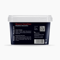 Peinture acrylique liquide Iris Color Deco Stucco Rouge N° 1 pour la décoration et la protection des murs