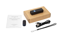 Netum-Mini Scanner de codes-barres 3 en 1, 1D/2D/QR, lecteur de codes à barres, portatif, avec dents bleues, connexion filaire USB, de 2.4G, pour supermarché