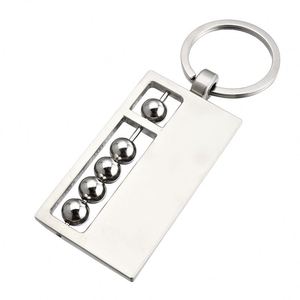 <b>Custom</b> Metal Carabiner Unique New Design Abacus Pendant Fashionable Lightweight Luxury Car Key Ring <b>Keychain</b> - Product Image 1