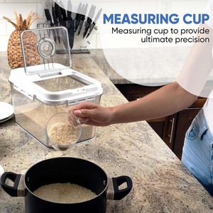 Thêm Lớn Bột Lưu Trữ Hộp Thực Phẩm Và Gạo Hạt Container Thùng Có Nắp Đậy - Product Image 6