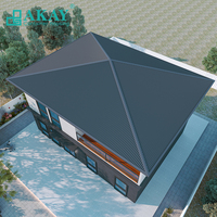 AKAY Villa Modulaire Préfabriquée Démontable de Luxe Léger, Facile à Construire, Style Villa, pour Maisons Unifamiliales