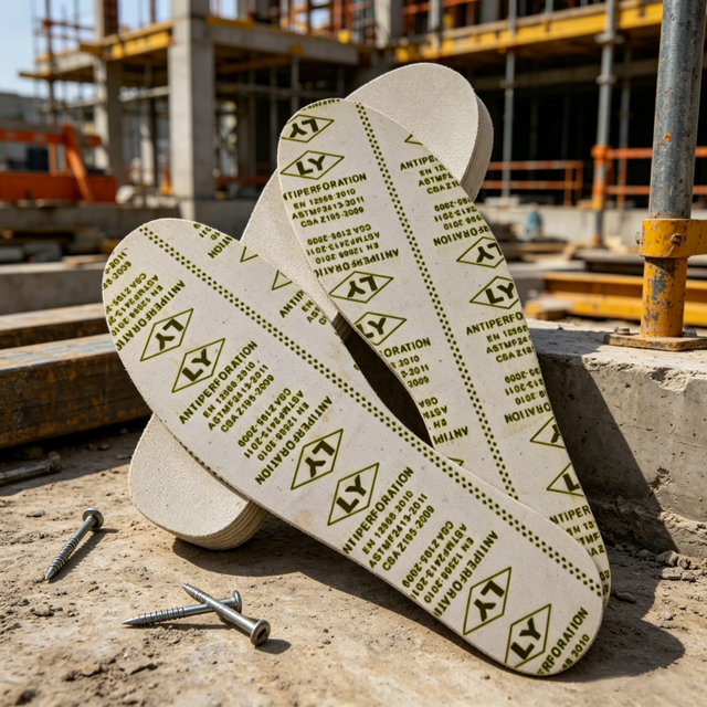 GRS Certified Anti Perforation Midsole Durable Non Woven Shoe Making Material for Men Women Labor Safety Footwear