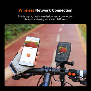 กล้องติดหมวกกันน็อค K WiFi รุ่น 2.0 นิ้ว พร้อมระบบกันสั่น EIS กันน้ำ IP67 สำหรับมอเตอร์ไซค์และกีฬา - Product Image 4