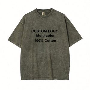 Design White Black Embroidery Printed Logo High Quality Blank 100% Cotton T-shirts Heavyweight Plain Men's Custom T Shirt - Product Image 1