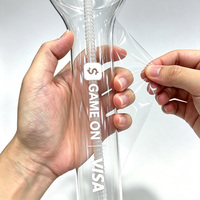 Autocollant de transfert UV DTF avec logo personnalisé, adhésif puissant, décalcomanies 3D imperméables pour gobelets Daiquiri, gobelets à slush, mugs à bière, bouteilles de vin