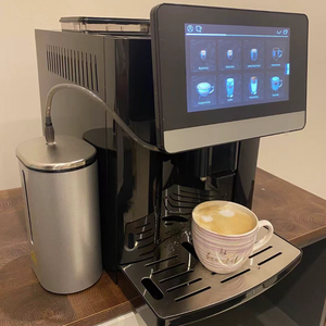 เครื่องชงกาแฟคาปูชิโน่ลาเต้แบบอัตโนมัติเต็มรูปแบบ ขายดี พร้อมหน้าจอสัมผัส 7 นิ้ว ระบบทำฟองนม รองรับภาษาสเปน สำหรับใช้งานเชิงพาณิชย์ - Product Image 1