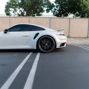 Rines Forjados con Bloqueo Central, Aleación de Aluminio 18 19 20 21, Acabado Negro Satinado/Plateado para Porsche 991 GT3, Porsche Taycan Turbo S - Product Image 4