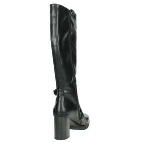 Botas Altas hasta la Rodilla para Mujer, Negras, Talla 36, Tacón de 8 cm, Tacón Cuadrado - Product Image 3